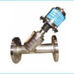 Pneumatic angle seat valves single piece y type z
