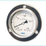 Pressure gauge back entry panel mounting