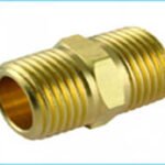 Brass hex nipple